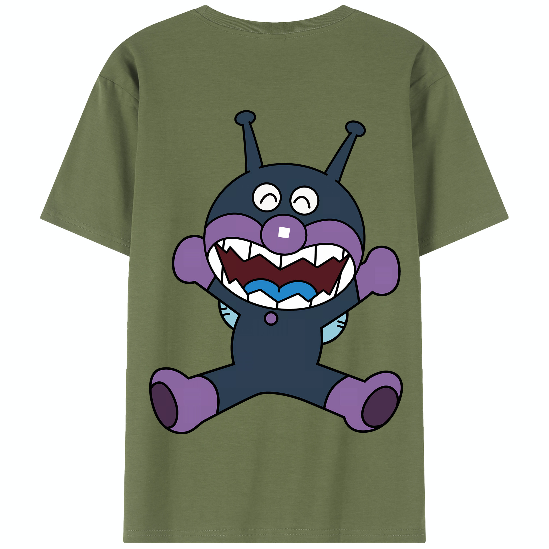 （画像用） アンパンマン Anpanman 綿100％半袖Tシャツ（背面プリント）